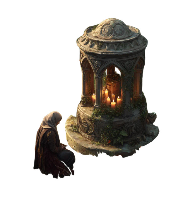 Medieval Peasant Scene Vinyl Car Decal Sticker – Waterproof & UV-Resistant 