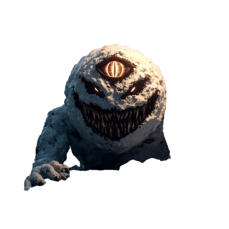 Snowman Cyclops Vinyl Car Decal Sticker – Waterproof & UV-Resistant 