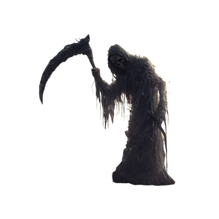 Zombie Grim Reaper Vinyl Car Decal Sticker – Waterproof & UV-Resistant 