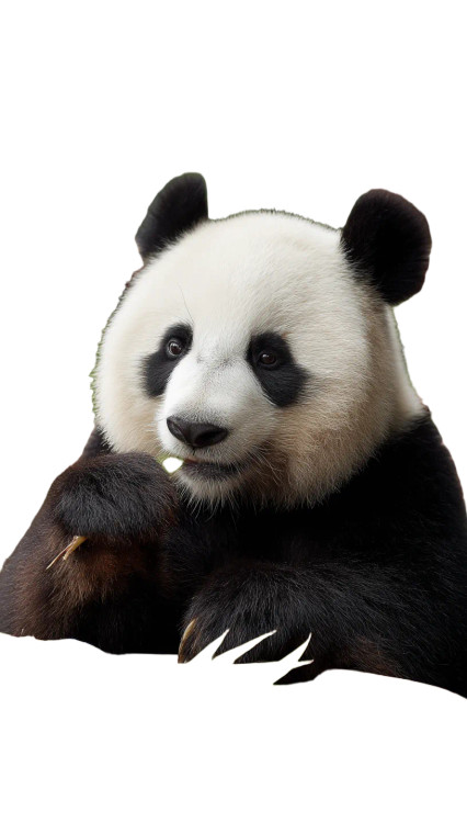 Panda Eating Bamboo V2 Vinyl Car Decal Sticker – Waterproof & UV-Resistant 