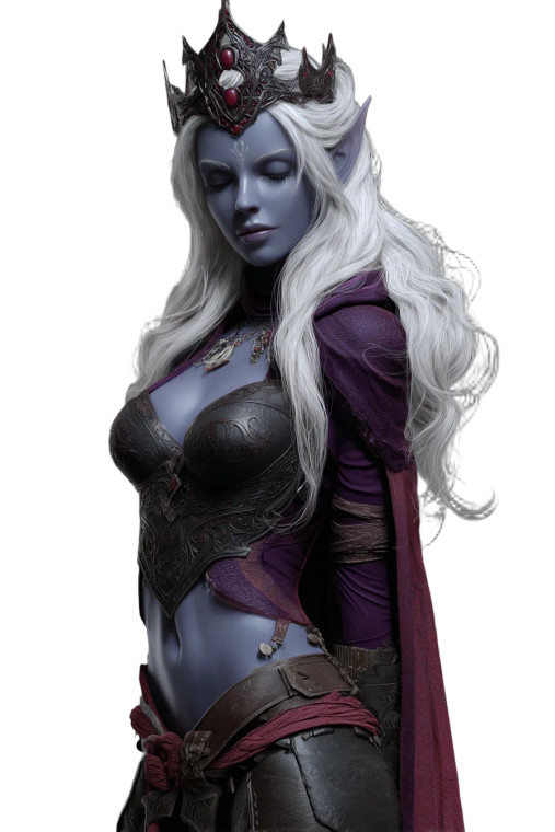 Drow Elf Warlock Vinyl Car Decal Sticker – Waterproof & UV-Resistant 