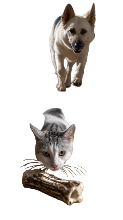 Dog Chases Cat Vinyl Car Decal Sticker – Waterproof & UV-Resistant 