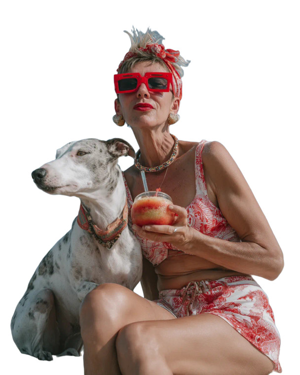 Beach Portrait V8 Vinyl Car Decal Sticker – Waterproof & UV-Resistant 