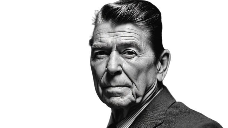 Ronald Reagan V3 Vinyl Car Decal Sticker – Waterproof & UV-Resistant 