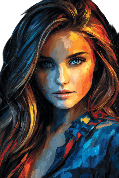 Brazilian Woman Portrait V7 Vinyl Car Decal Sticker – Waterproof & UV-Resistant 