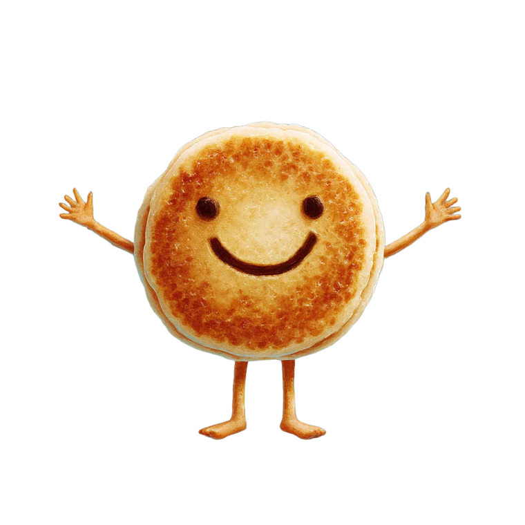 Smiling Pancake Creature Vinyl Car Decal Sticker – Waterproof & UV-Resistant 