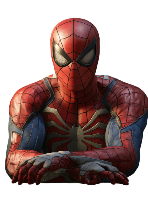 Spider-Man At Table Vinyl Car Decal Sticker – Waterproof & UV-Resistant 