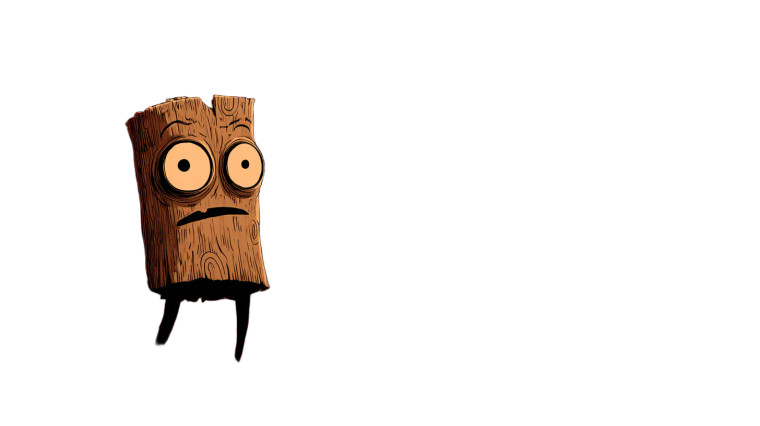 Anthropomorphic Tree Stump Vinyl Car Decal Sticker – Waterproof & UV-Resistant 