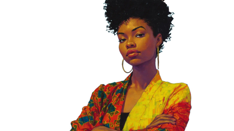 Confident Black Woman V10 Vinyl Car Decal Sticker – Waterproof & UV-Resistant 