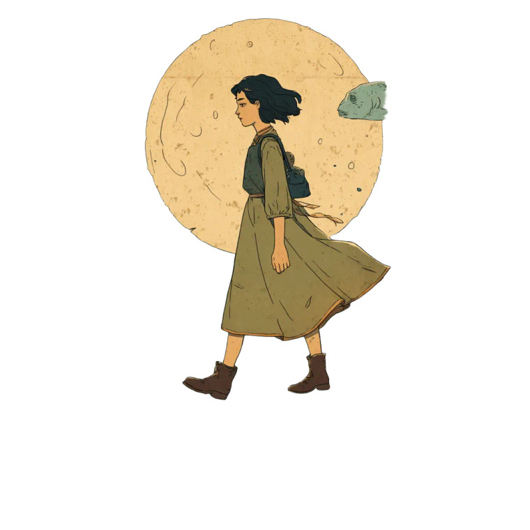 Fish Woman V2 Vinyl Car Decal Sticker – Waterproof & UV-Resistant 