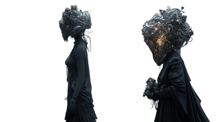 Surreal Humanoid Parade Vinyl Car Decal Sticker – Waterproof & UV-Resistant 