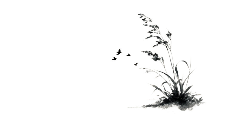 Minimalist Grass Drawing Vinyl Car Decal Sticker – Waterproof & UV-Resistant 