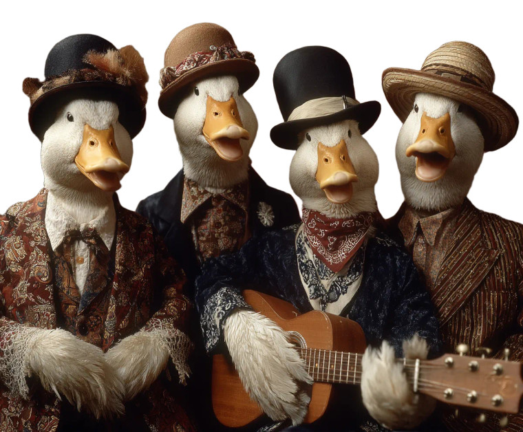 Geese As Mamas & Papas Vinyl Car Decal Sticker – Waterproof & UV-Resistant 