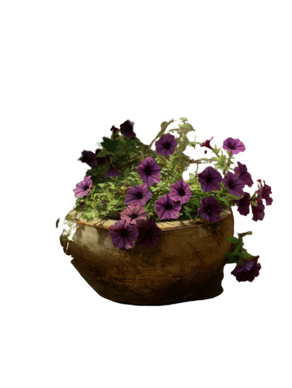 Antique Flower Pot Vinyl Car Decal Sticker – Waterproof & UV-Resistant 