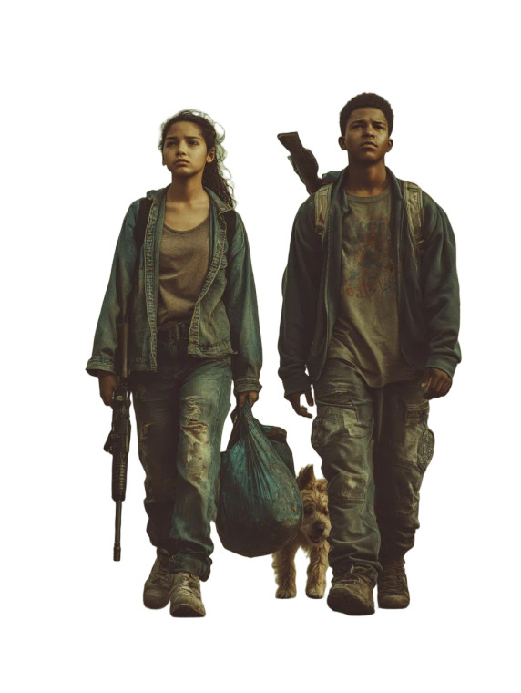 Post-Apocalyptic Survivors V3 Vinyl Car Decal Sticker – Waterproof & UV-Resistant 