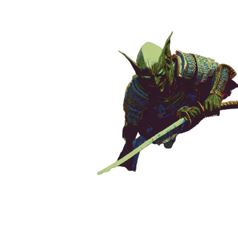 Goblin Shogun Vinyl Car Decal Sticker – Waterproof & UV-Resistant 