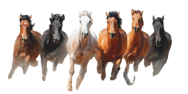 Thoroughbred Horses Vinyl Car Decal Sticker – Waterproof & UV-Resistant 