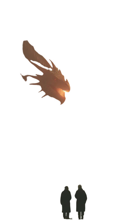 Giant Dragon Attack V2 Vinyl Car Decal Sticker – Waterproof & UV-Resistant 