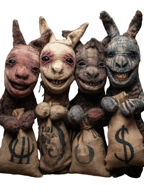 Sock Puppet Bank Vinyl Car Decal Sticker – Waterproof & UV-Resistant 