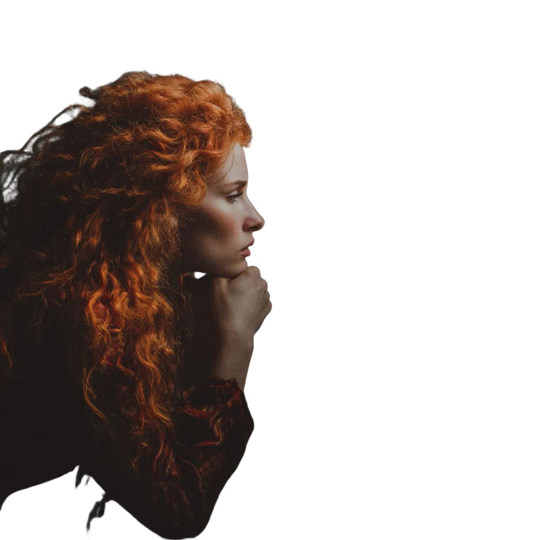 Brokenhearted Redhead Vinyl Car Decal Sticker – Waterproof & UV-Resistant 