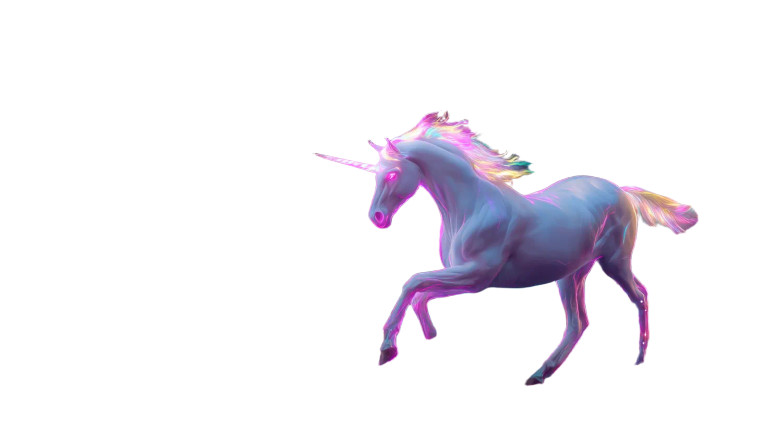 Neon Unicorn Dream Vinyl Car Decal Sticker – Waterproof & UV-Resistant 