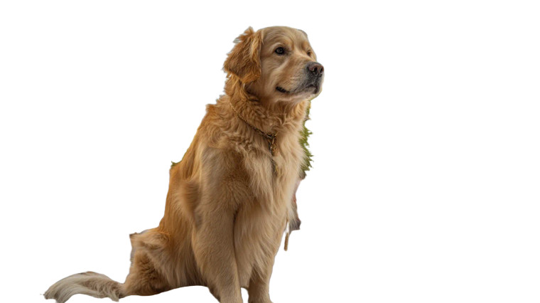 Golden Retriever Model Vinyl Car Decal Sticker – Waterproof & UV-Resistant 