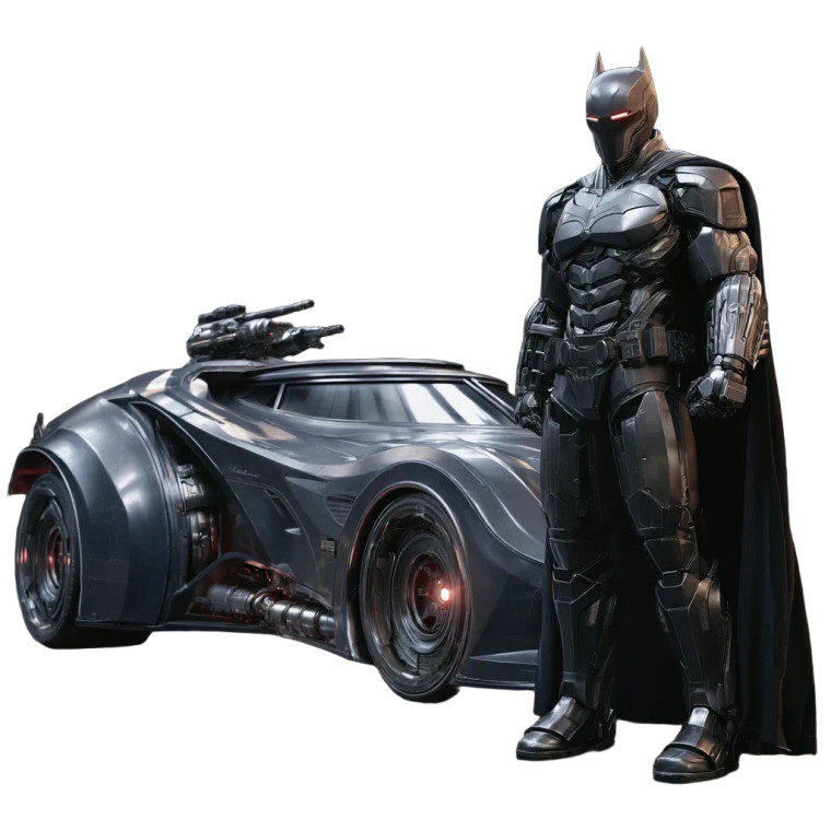Iron Batman Fusion V2 Vinyl Car Decal Sticker – Waterproof & UV-Resistant 