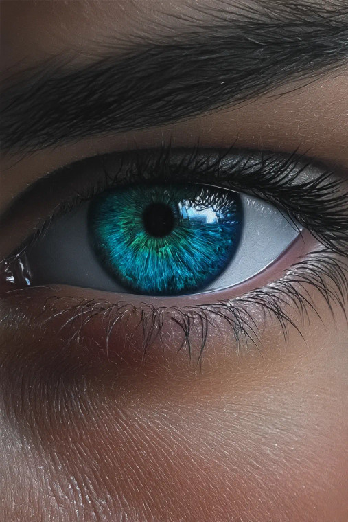 Turquoise Eye Vinyl Car Decal Sticker – Waterproof & UV-Resistant 