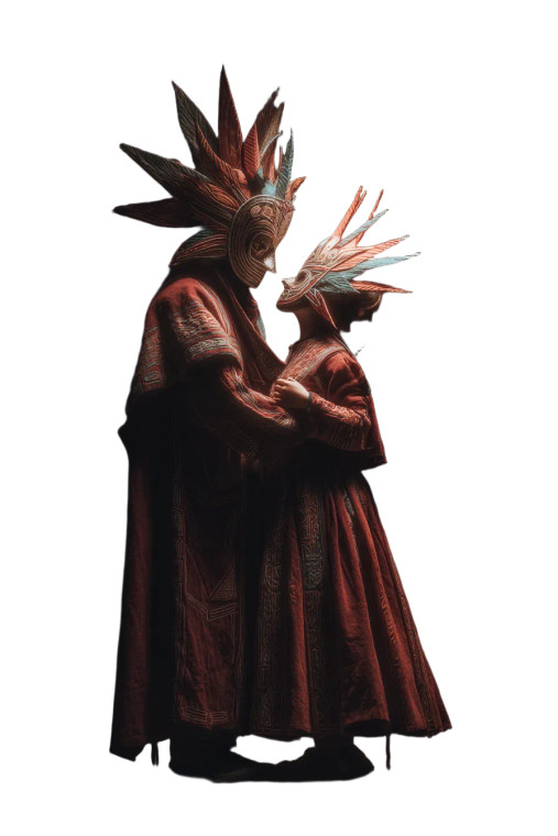 Mystic Dance Masks Vinyl Car Decal Sticker – Waterproof & UV-Resistant 