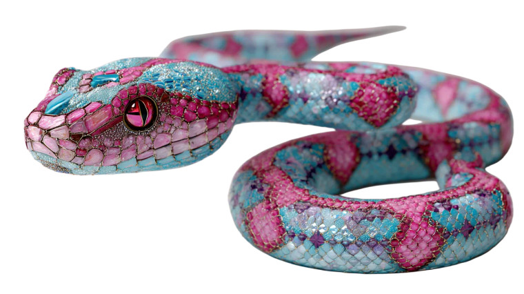 Gemstone Serpent Vinyl Car Decal Sticker – Waterproof & UV-Resistant 