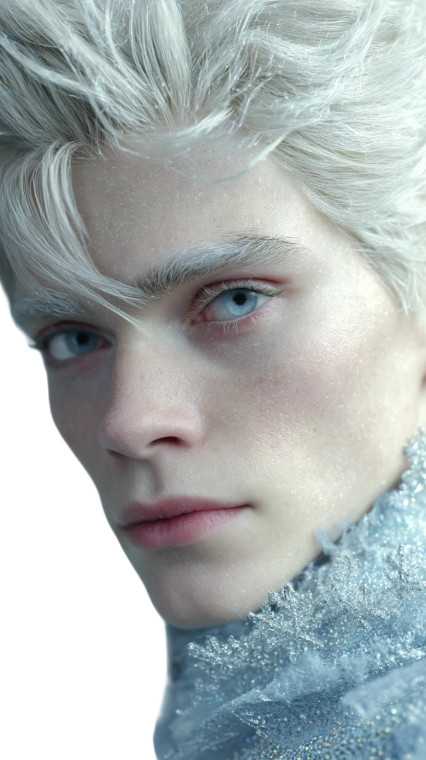 Male Elsa Portrait Vinyl Car Decal Sticker – Waterproof & UV-Resistant 