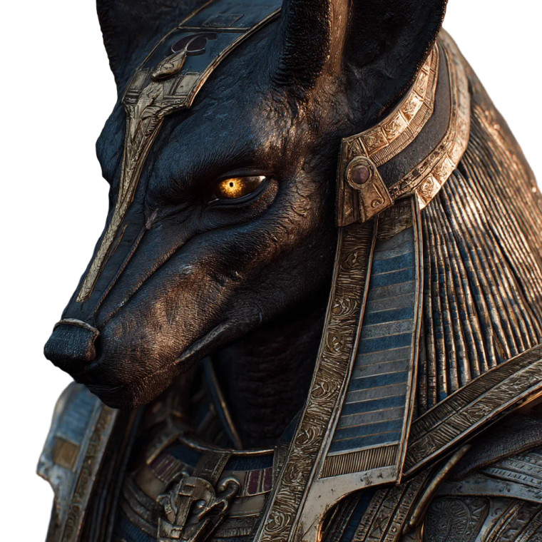 Anubis In Armor Vinyl Car Decal Sticker – Waterproof & UV-Resistant 