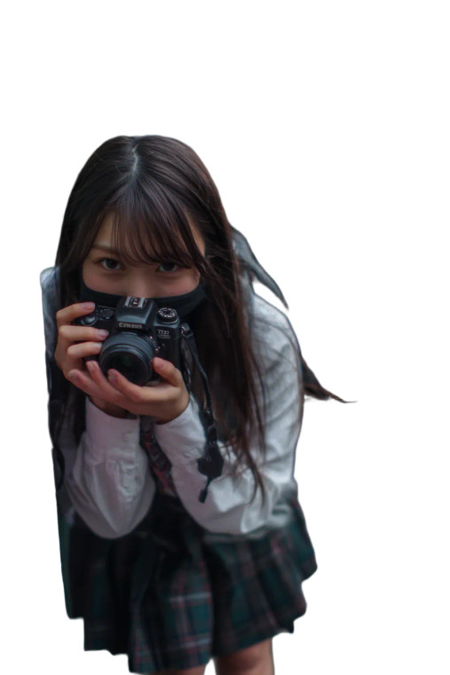 Japanese Schoolgirl Portrait V3 Vinyl Car Decal Sticker – Waterproof & UV-Resistant 