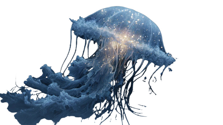 Cosmic Jellyfish V4 Vinyl Car Decal Sticker – Waterproof & UV-Resistant 