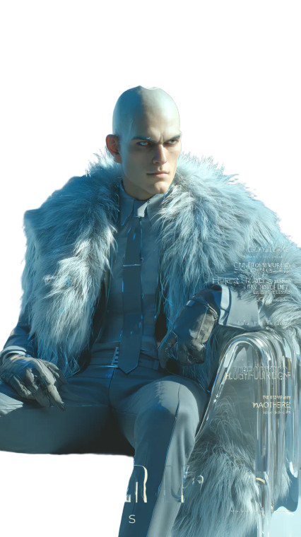 Bald Male Model V3 Vinyl Car Decal Sticker – Waterproof & UV-Resistant 