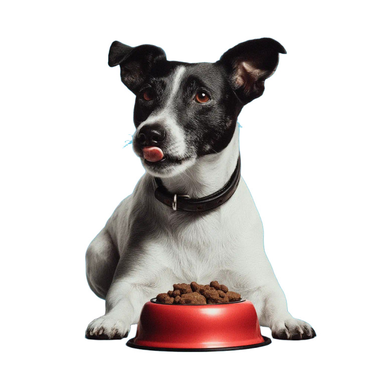 Dog Eating Vinyl Car Decal Sticker – Waterproof & UV-Resistant 