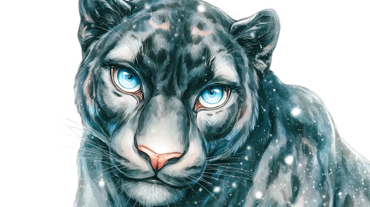 Dramatic Panther Portrait V2 Vinyl Car Decal Sticker – Waterproof & UV-Resistant 