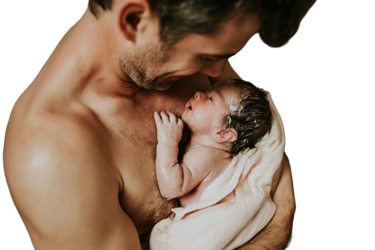 Father And Baby V3 Vinyl Car Decal Sticker – Waterproof & UV-Resistant 