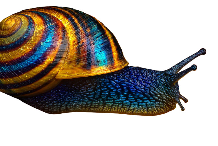 Garden Snail Feast Vinyl Car Decal Sticker – Waterproof & UV-Resistant 