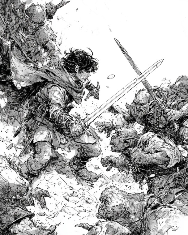 Frodo And Sam Battle Vinyl Car Decal Sticker – Waterproof & UV-Resistant 