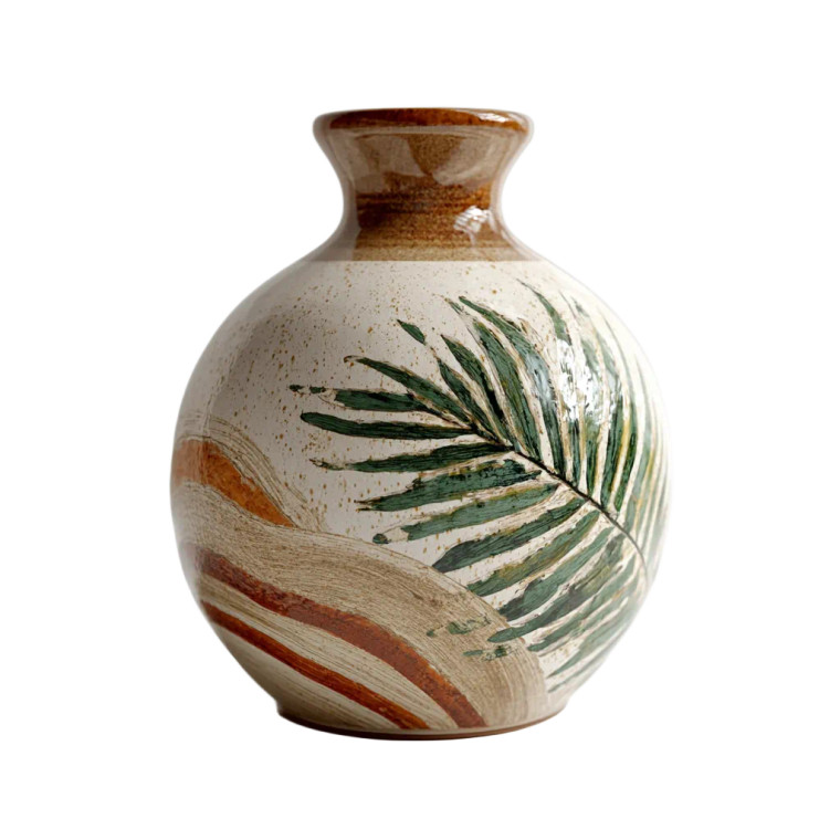 Tropical Modern Vase Vinyl Car Decal Sticker – Waterproof & UV-Resistant 