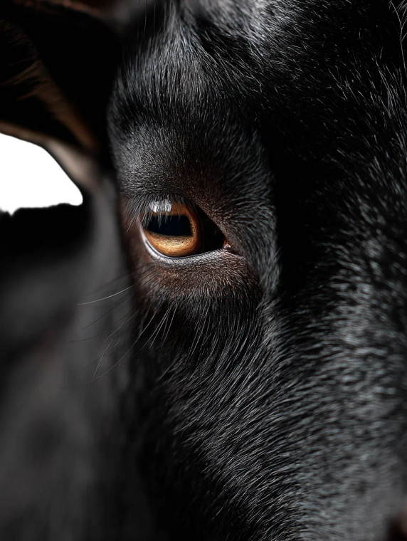 Black Goat Eye Vinyl Car Decal Sticker – Waterproof & UV-Resistant 