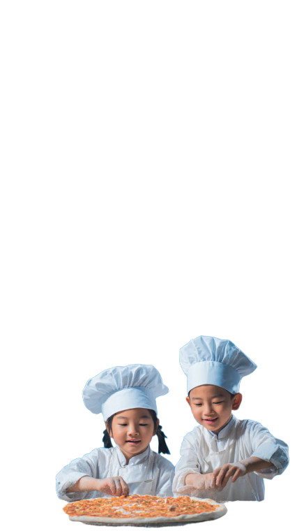 Children Cooking Pizza Vinyl Car Decal Sticker – Waterproof & UV-Resistant 