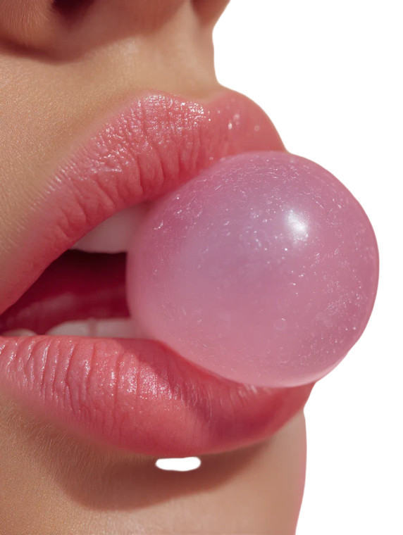 Pink Bubblegum Lips Vinyl Car Decal Sticker – Waterproof & UV-Resistant 