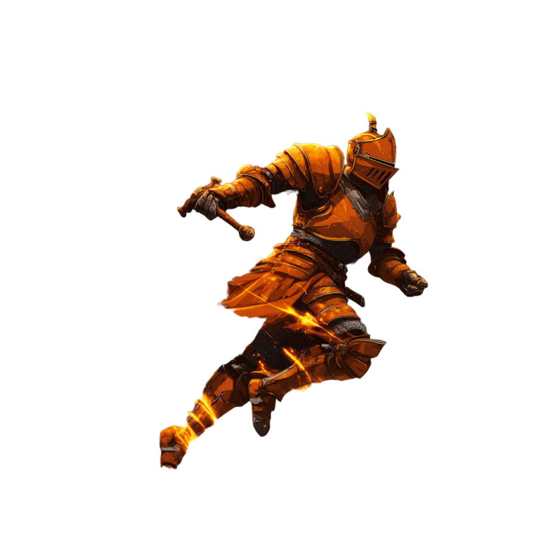 Flame Knight V3 Vinyl Car Decal Sticker – Waterproof & UV-Resistant 