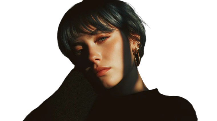 Blue-Haired Influencer Vinyl Car Decal Sticker – Waterproof & UV-Resistant 