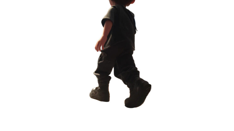 Kid'S Walking Legs Vinyl Car Decal Sticker – Waterproof & UV-Resistant 