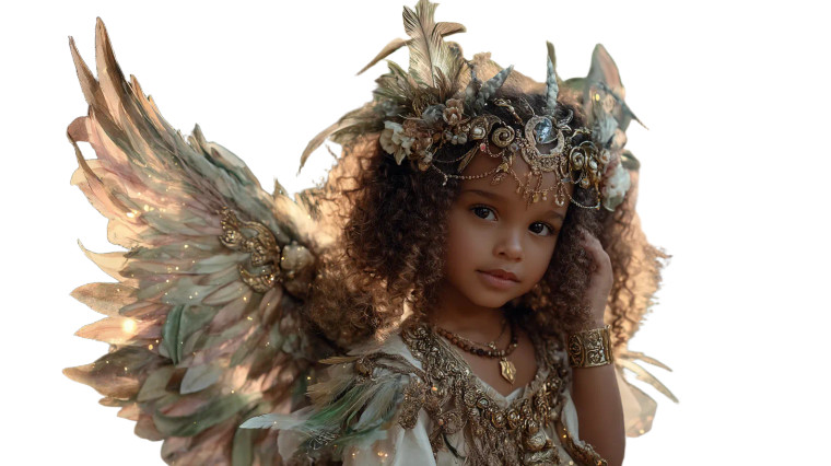 Fairy Girl Portrait V3 Vinyl Car Decal Sticker – Waterproof & UV-Resistant 