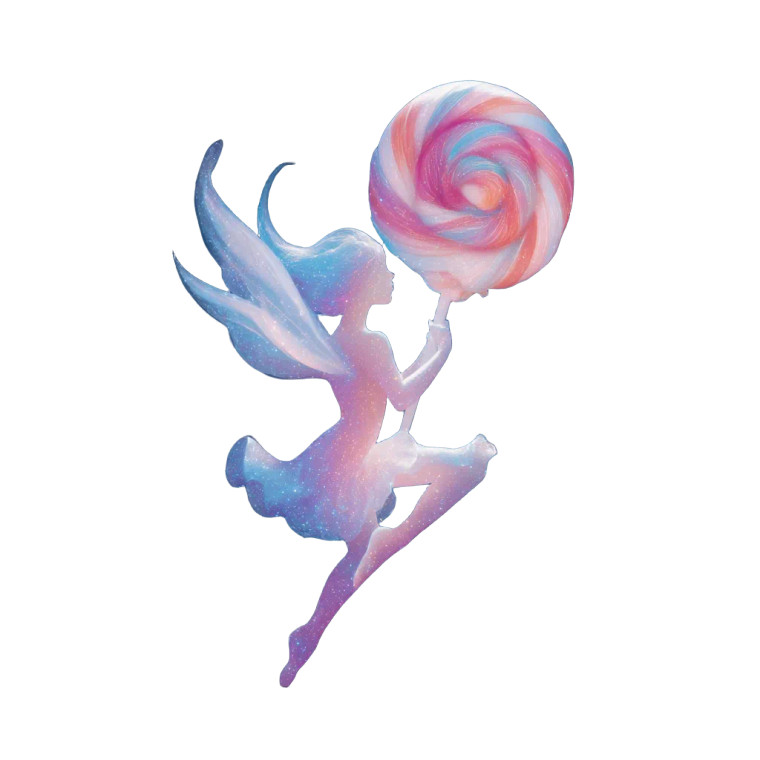 Fairy Lollipop Logo Vinyl Car Decal Sticker – Waterproof & UV-Resistant 