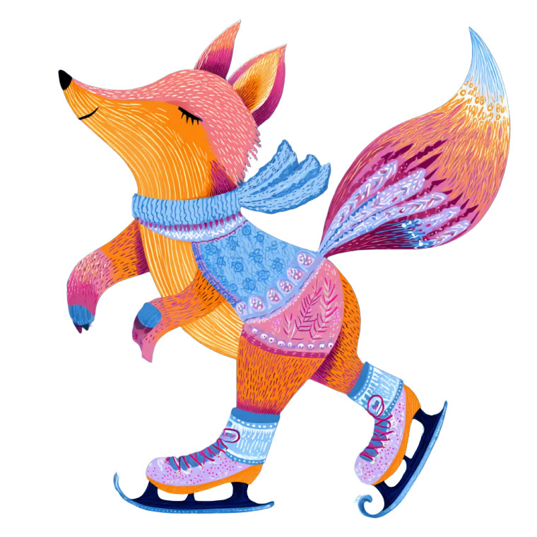 Happy Fox Cub Vinyl Car Decal Sticker – Waterproof & UV-Resistant 